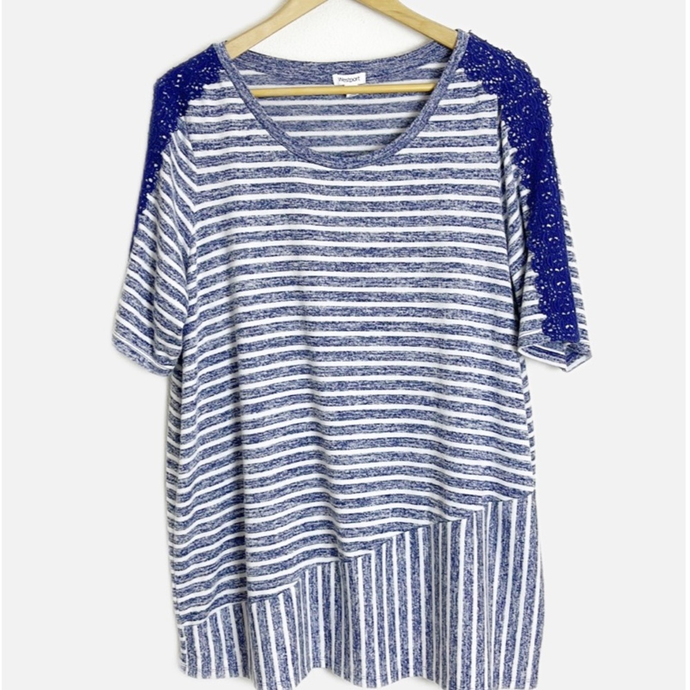Westport striped top 2X
